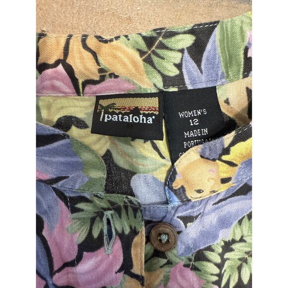 Vintage Original 2000s Women’s Patagonia Patahola Button Up Hawaiin Shirt. 12/L - Picture 3 of 14